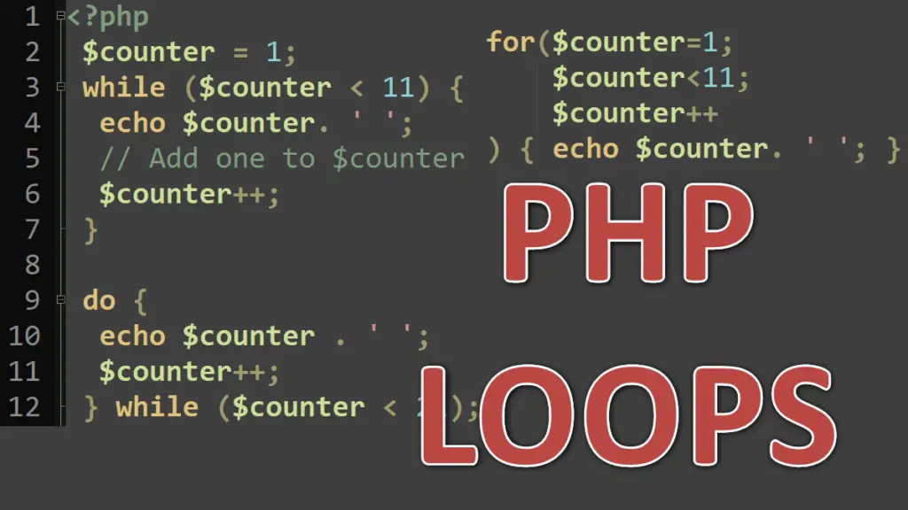 While, For, Foreach Loops in PHP – BrainBell