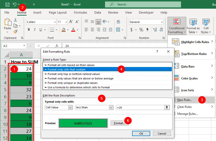 sum-cells-that-meet-conditional-formatting-criteria-in-excel-brainbell