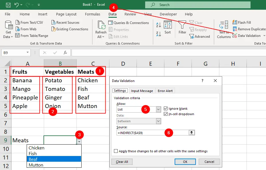 cascading-dependant-data-validation-list-in-excel-brainbell