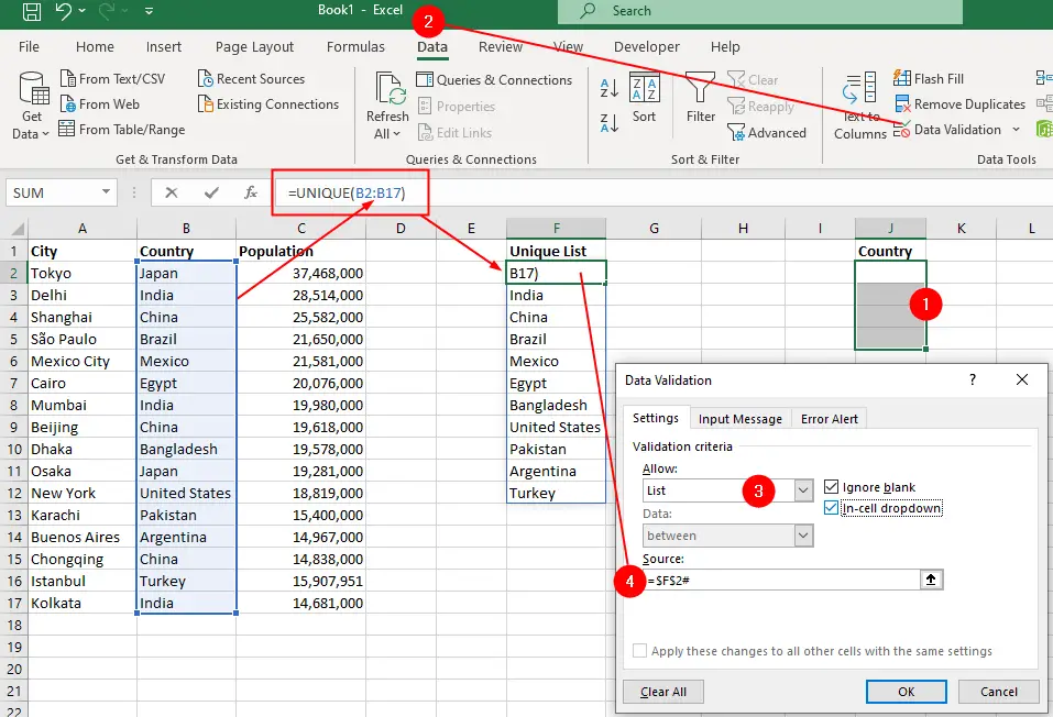 dynamic-data-validation-lists-with-spill-ranges-in-excel-brainbell